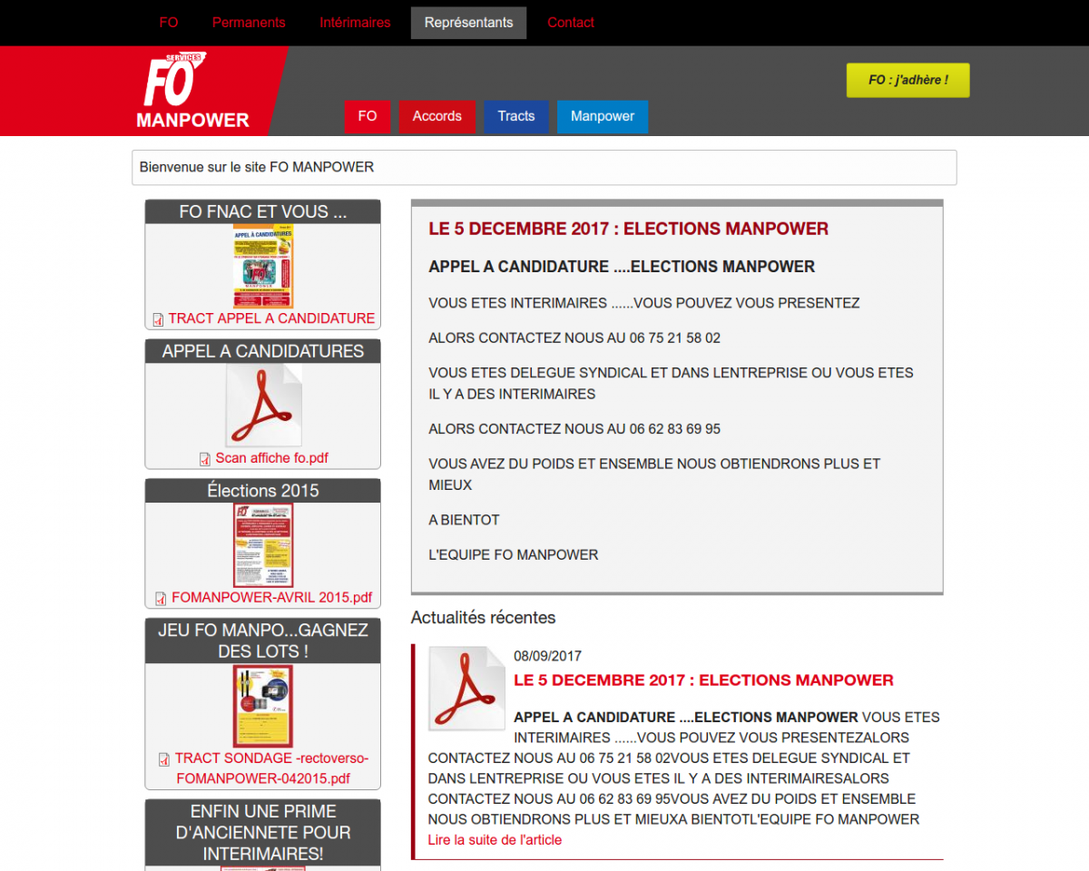 Développement du site Internet fomanpower.fr - Cover Image